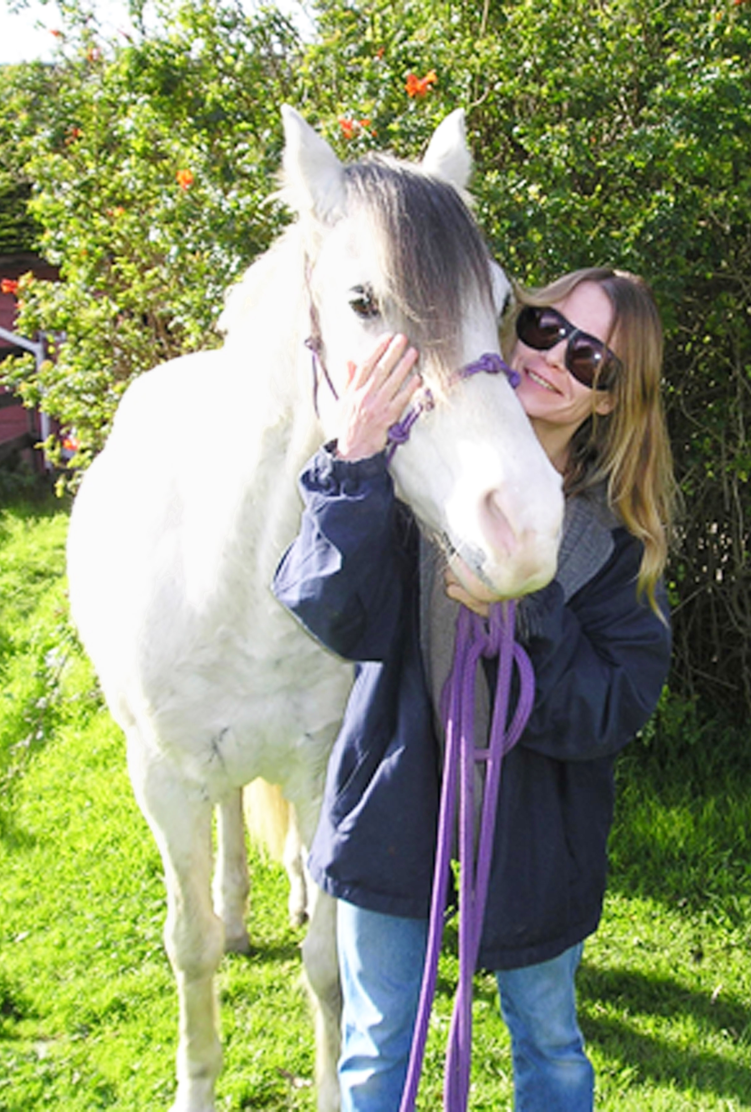 picture of horse and owner of Kris' Petsitting